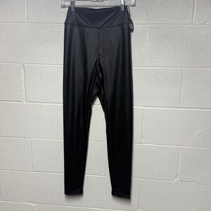 Aerie Faux Leather Black Leggings